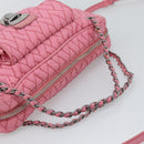 PRADA Chain Hand Bag Nylon 2way Pink Silver Auth ka5423A-7
