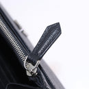 FENDI Karito Chain Shoulder Wallet Leather Black Silver 8M0346 Auth ka5424V-21