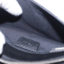 FENDI Karito Chain Shoulder Wallet Leather Black Silver 8M0346 Auth ka5424V-23
