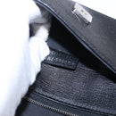 FENDI Karito Chain Shoulder Wallet Leather Black Silver 8M0346 Auth ka5424V-12