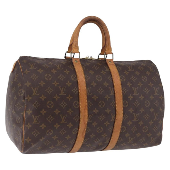 LOUIS VUITTON Monogram Keepall 45 Boston Bag M41428 LV Auth ka5426