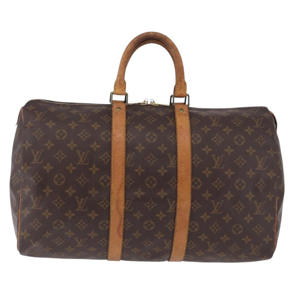 LOUIS VUITTON Monogram Keepall 45 Boston Bag M41428 LV Auth ka5426
