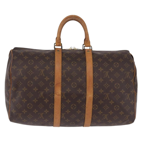 LOUIS VUITTON Monogram Keepall 45 Boston Bag M41428 LV Auth ka5426