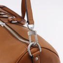 LOUIS VUITTON Keepall Bandouliere 50 Leather Brown Silver M21346 Auth ka5427SM-18