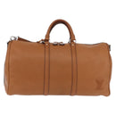 LOUIS VUITTON Keepall Bandouliere 50 Leather Brown Silver M21346 Auth ka5427SM-2