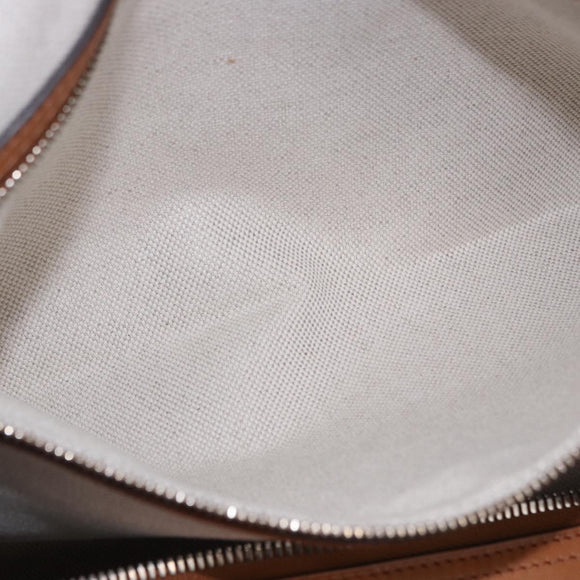 LOUIS VUITTON Keepall Bandouliere 50 Leather Brown Silver M21346 Auth ka5427SM