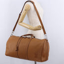 LOUIS VUITTON Keepall Bandouliere 50 Leather Brown Silver M21346 Auth ka5427SM-26