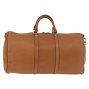 LOUIS VUITTON Keepall Bandouliere 50 Leather Brown Silver M21346 Auth ka5427SM-3