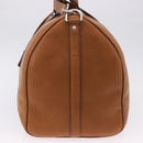 LOUIS VUITTON Keepall Bandouliere 50 Leather Brown Silver M21346 Auth ka5427SM-4