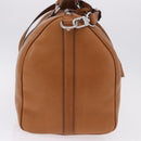 LOUIS VUITTON Keepall Bandouliere 50 Leather Brown Silver M21346 Auth ka5427SM-5