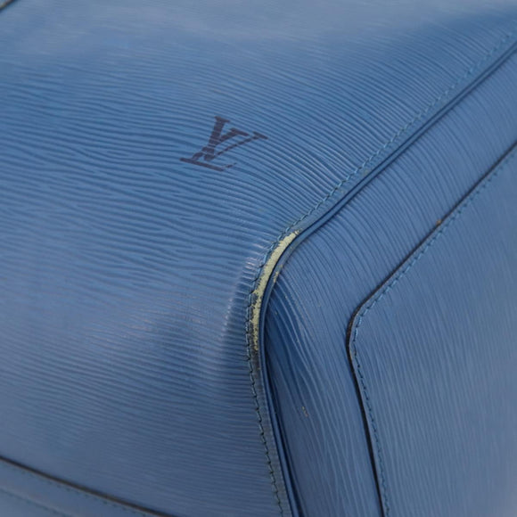 LOUIS VUITTON Epi Keepall 50 Boston Bag Blue M42965 LV Auth ka5428A
