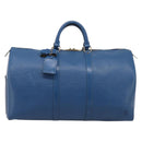 LOUIS VUITTON Epi Keepall 50 Boston Bag Blue M42965 LV Auth ka5428A-13