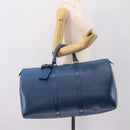 LOUIS VUITTON Epi Keepall 50 Boston Bag Blue M42965 LV Auth ka5428A-20