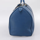 LOUIS VUITTON Epi Keepall 50 Boston Bag Blue M42965 LV Auth ka5428A-4