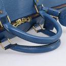 LOUIS VUITTON Epi Keepall 50 Boston Bag Blue M42965 LV Auth ka5428A-7