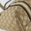 GUCCI GG Canvas Sherry Line Tote Bag Beige Gold 137396 Auth ka543-13