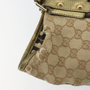 GUCCI GG Canvas Sherry Line Tote Bag Beige Gold 137396 Auth ka543-14