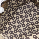 GUCCI GG Canvas Sherry Line Tote Bag Beige Gold 137396 Auth ka543-18
