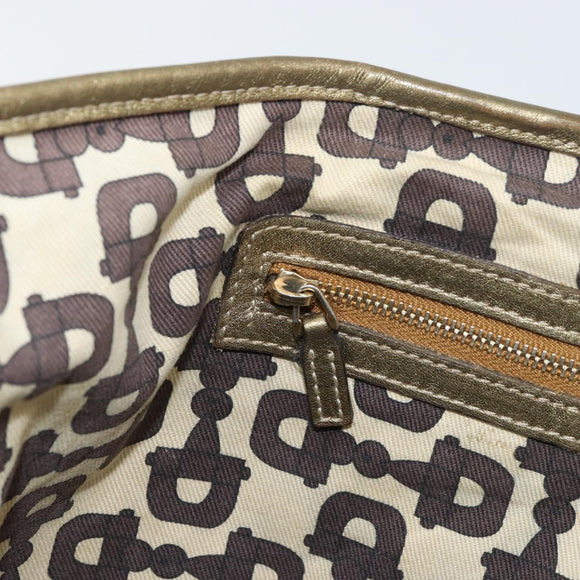 GUCCI GG Canvas Sherry Line Tote Bag Beige Gold 137396 Auth ka543