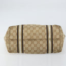 GUCCI GG Canvas Sherry Line Tote Bag Beige Gold 137396 Auth ka543-9