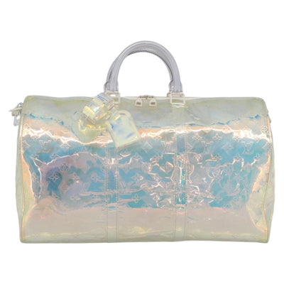 LOUIS VUITTON Monogram Prism Keepall Bandouliere 50 Clear M53271 LV Auth ka5430M - 0