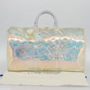 LOUIS VUITTON Monogram Prism Keepall Bandouliere 50 Clear M53271 LV Auth ka5430M-26