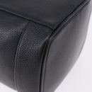 CHANEL COCO Mark Vanity Cosmetic Pouch Caviar Skin Black Gold CC Auth ka5432-16