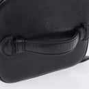 CHANEL COCO Mark Vanity Cosmetic Pouch Caviar Skin Black Gold CC Auth ka5432-7