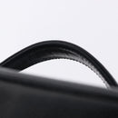 CHANEL COCO Mark Vanity Cosmetic Pouch Caviar Skin Black Gold CC Auth ka5432-8