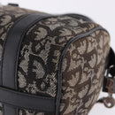 Christian Dior Trotter Canvas Hand Bag Black Silver Auth ka5434A-14