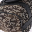 Christian Dior Trotter Canvas Hand Bag Black Silver Auth ka5434A-15