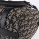 Christian Dior Trotter Canvas Hand Bag Black Silver Auth ka5434A-16