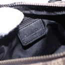 Christian Dior Trotter Canvas Hand Bag Black Silver Auth ka5434A-18