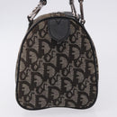 Christian Dior Trotter Canvas Hand Bag Black Silver Auth ka5434A-3