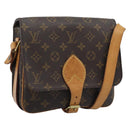 LOUIS VUITTON Monogram Cartouchiere MM Shoulder Bag M51253 LV Auth ka5435-1