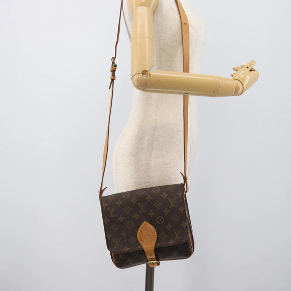 LOUIS VUITTON Monogram Cartouchiere MM Shoulder Bag M51253 LV Auth ka5435