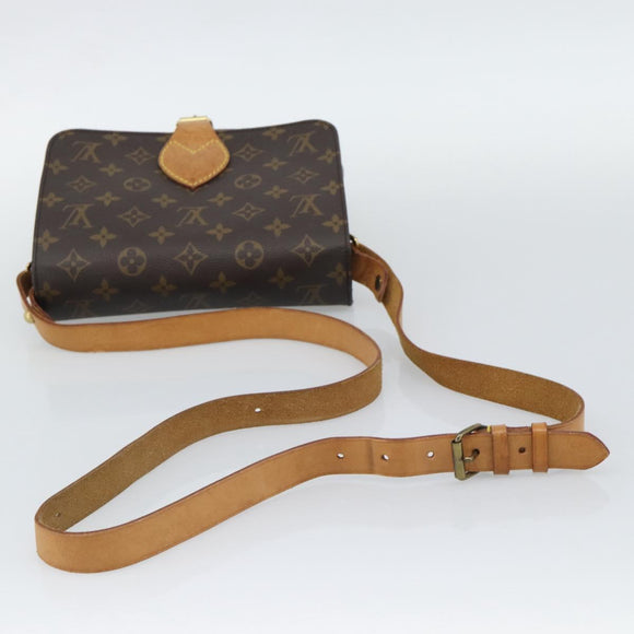 LOUIS VUITTON Monogram Cartouchiere MM Shoulder Bag M51253 LV Auth ka5435
