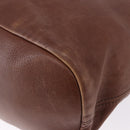 GIVENCHY Hand Bag Leather 2way Brown Gold Tone Auth ka5437-13