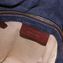 GIVENCHY Hand Bag Leather 2way Brown Gold Tone Auth ka5437-17