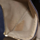 GIVENCHY Hand Bag Leather 2way Brown Gold Tone Auth ka5437-22