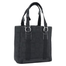 Salvatore Ferragamo Gancini Hand Bag Canvas Black Silver Auth ka5438-1