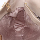 Salvatore Ferragamo Gancini Hand Bag Leather Beige Gold Tone Auth ka5439-18