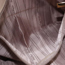 Salvatore Ferragamo Gancini Hand Bag Leather Beige Gold Tone Auth ka5439-22