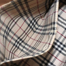 BURBERRY Hand Bag Leather Beige Gold Auth ka544-22