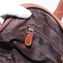 BURBERRY Nova Check Hand Bag PVC Leather 2way Beige Gold Tone Auth ka5442V-21