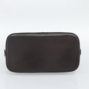 BURBERRY Nova Check Hand Bag PVC Leather Beige Gold Tone Auth ka5443V-9