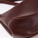 Salvatore Ferragamo Hand Bag Leather 2way Brown Gold Tone Auth ka5445A-15
