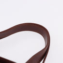 Salvatore Ferragamo Hand Bag Leather 2way Brown Gold Tone Auth ka5445A-8