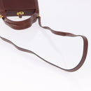 Salvatore Ferragamo Hand Bag Leather 2way Brown Gold Tone Auth ka5445A-9
