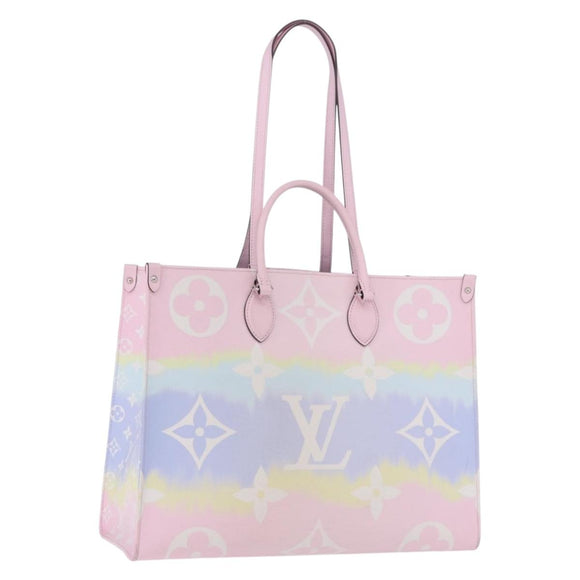 LOUIS VUITTON Monogram Giant Pastels On The Go GM 2way Multicolor Auth ka5447M